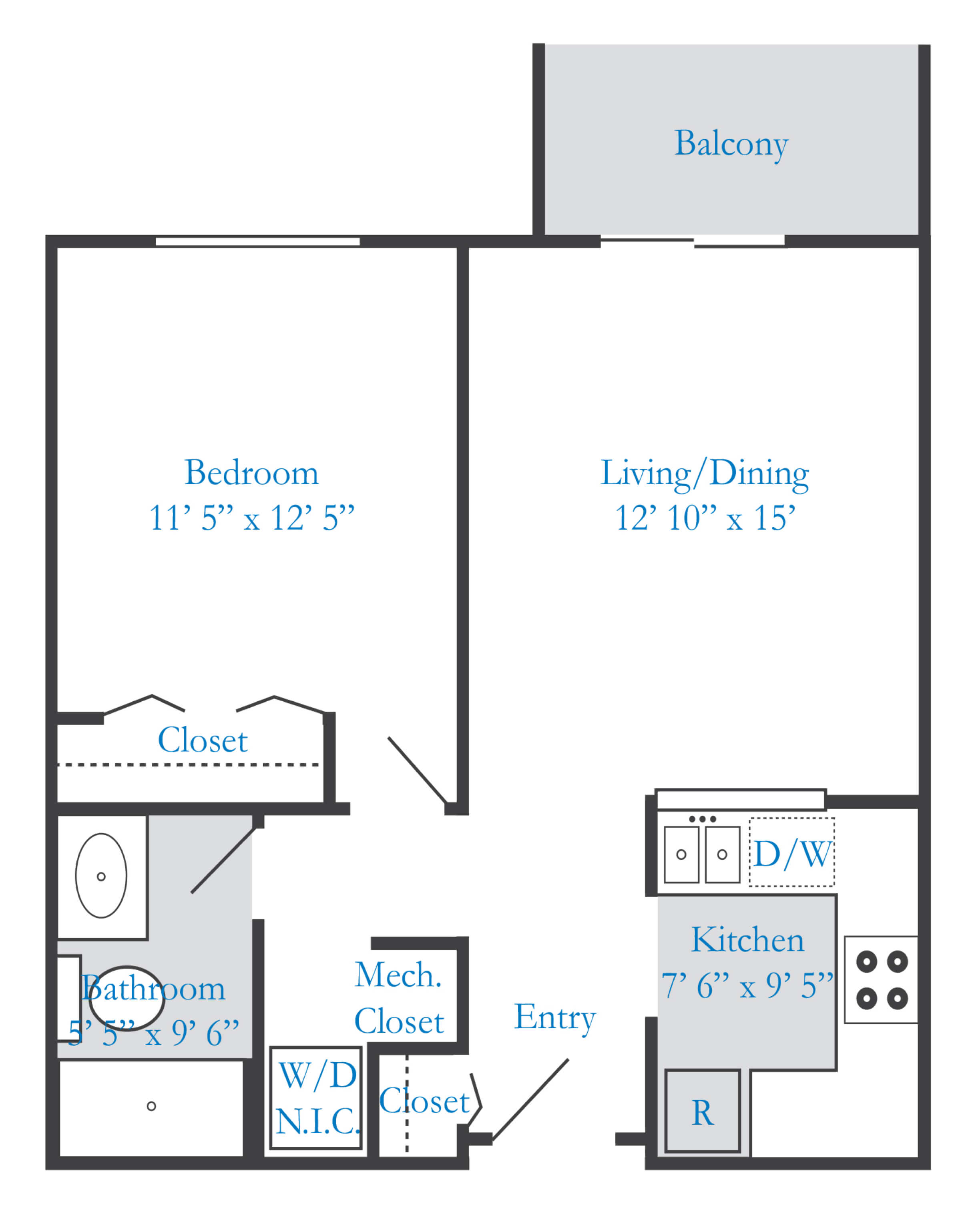 Brighton (650 sq. ft)